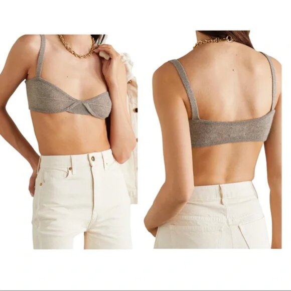 KHAITE Other - New Khaite Eda Cashmere Barley Soft Cup Bra Bralette Top XS NWT